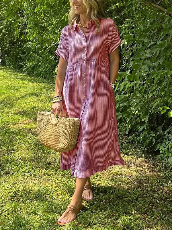 Malina | Maxikleid mit Streifen