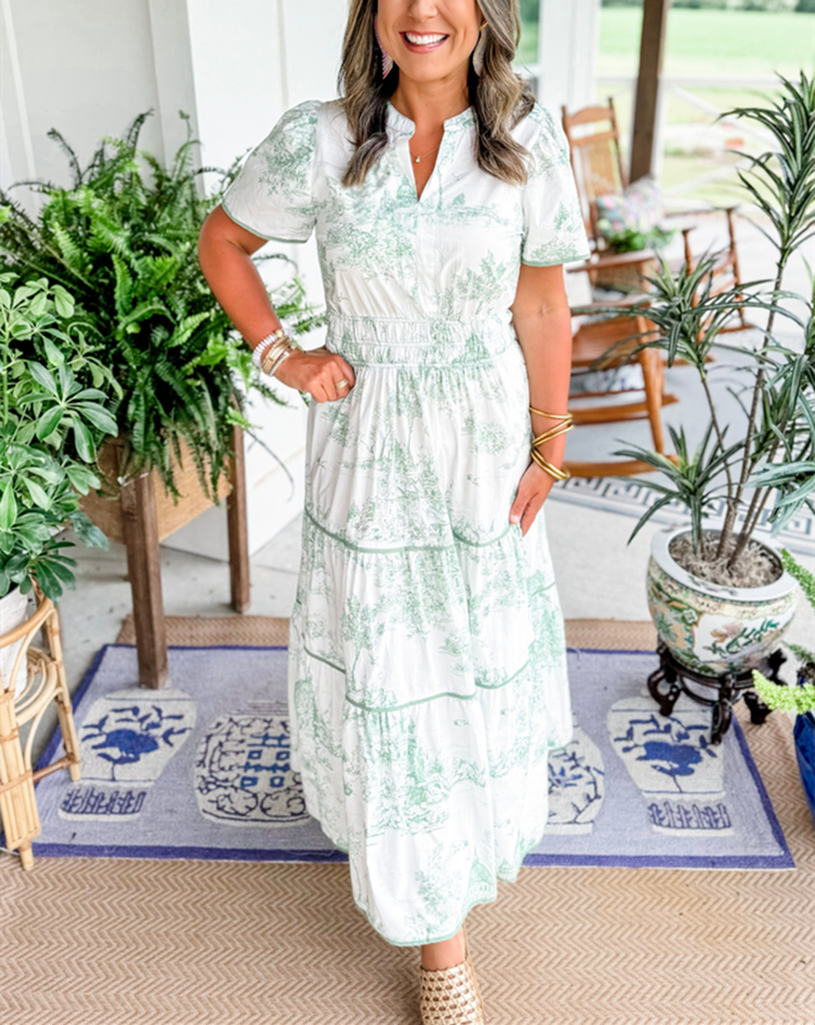 Mylène | Klassisches Maxi-Kleid