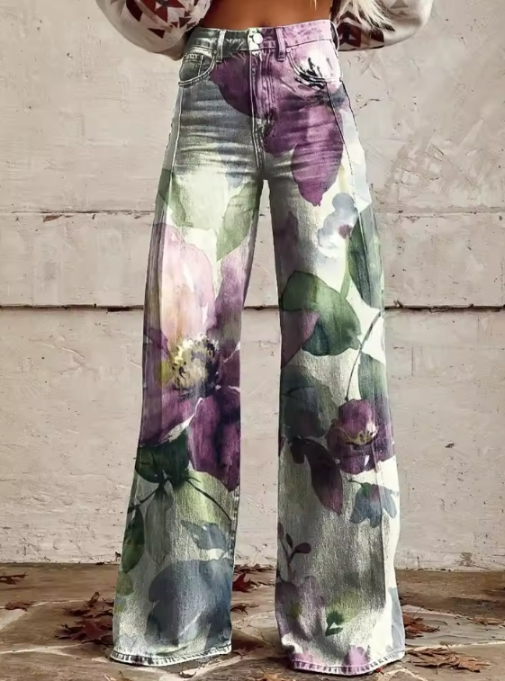 Flora | Sanfte Blumen Aquarell Hose