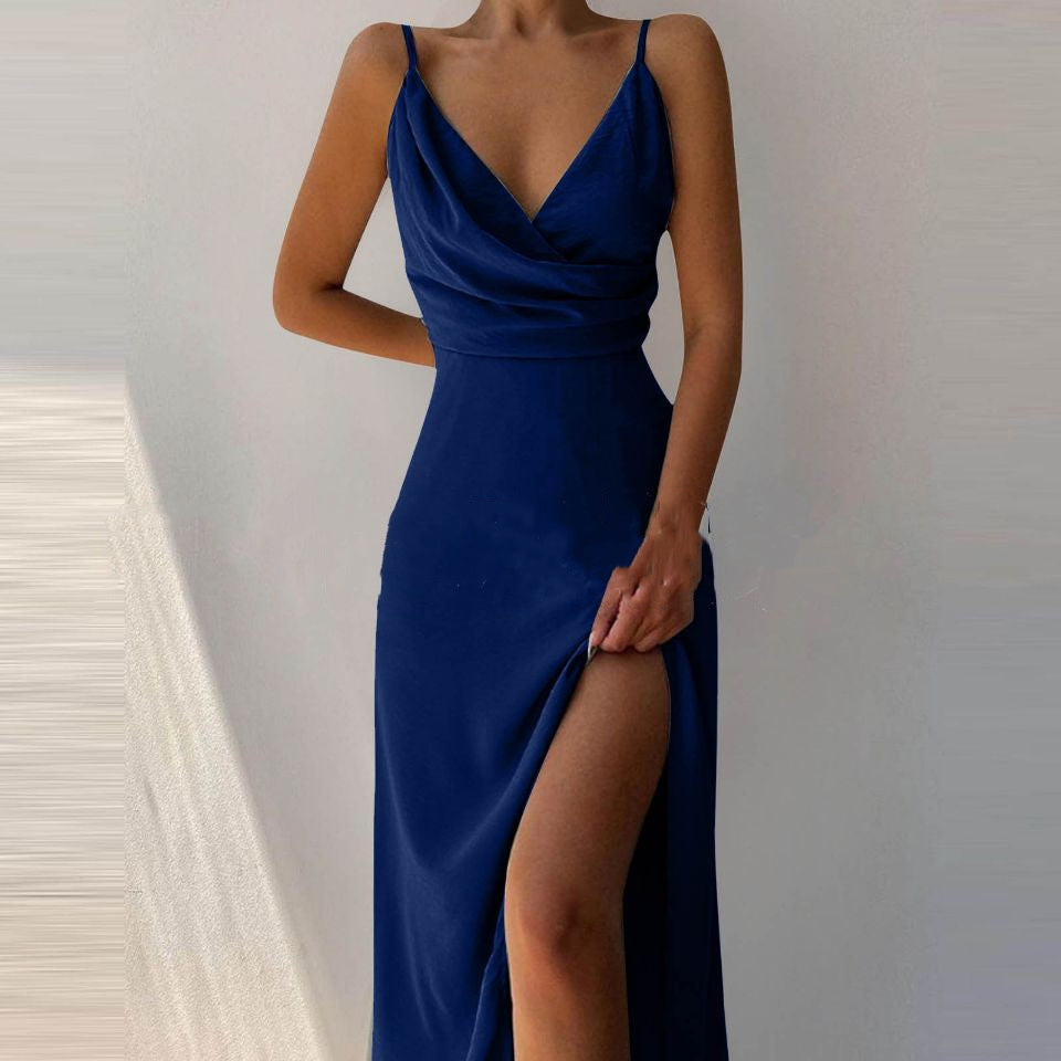SIRENA – Luxuriöses Druck-Slip-Kleid