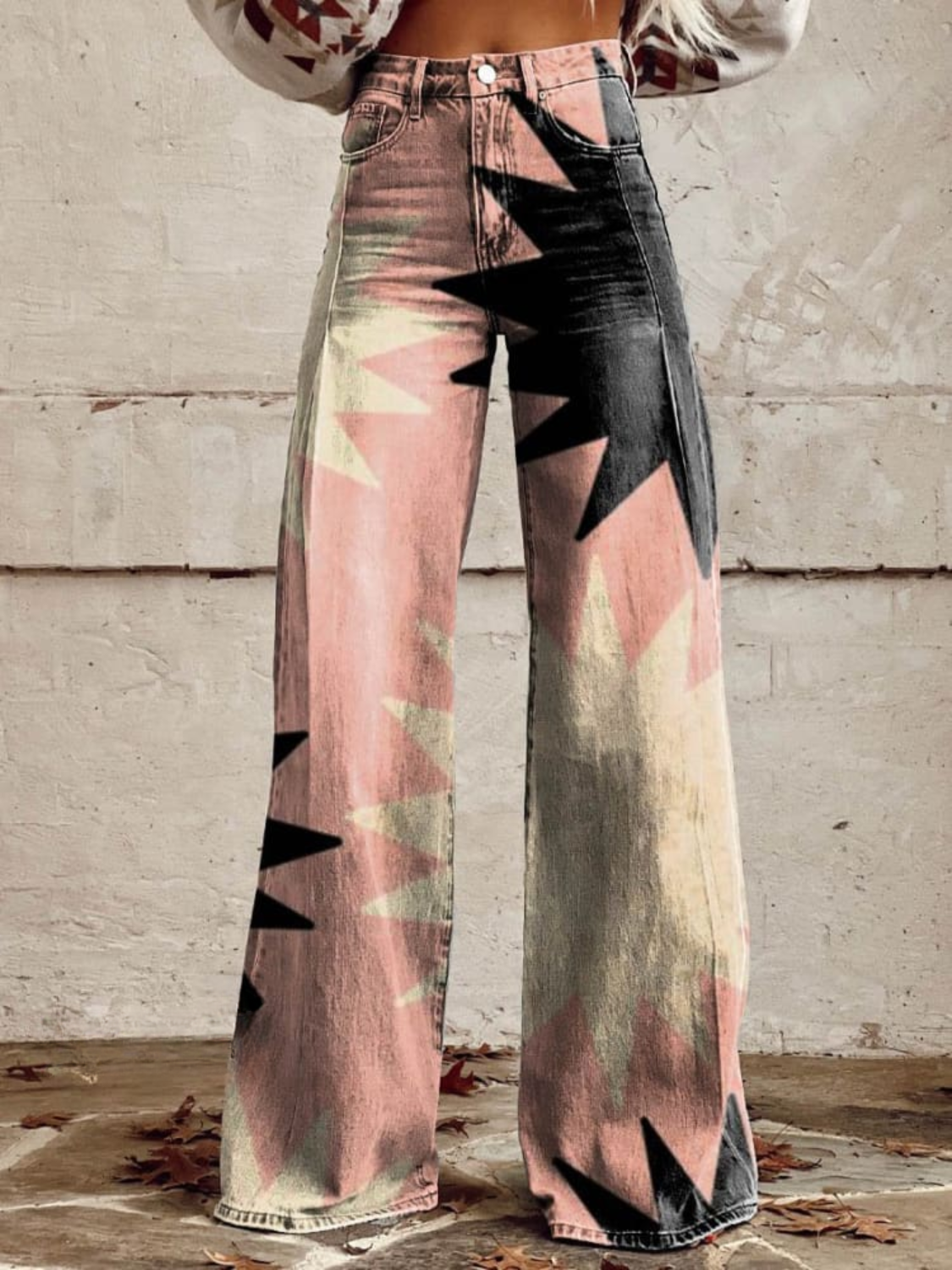 Stella | Boho Sternenburst Weite-Hosen
