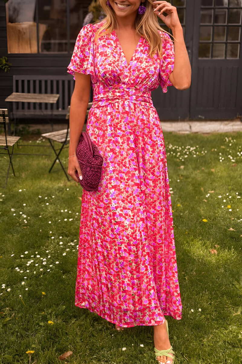 Anja | Maxikleid mit V-Ausschnitt