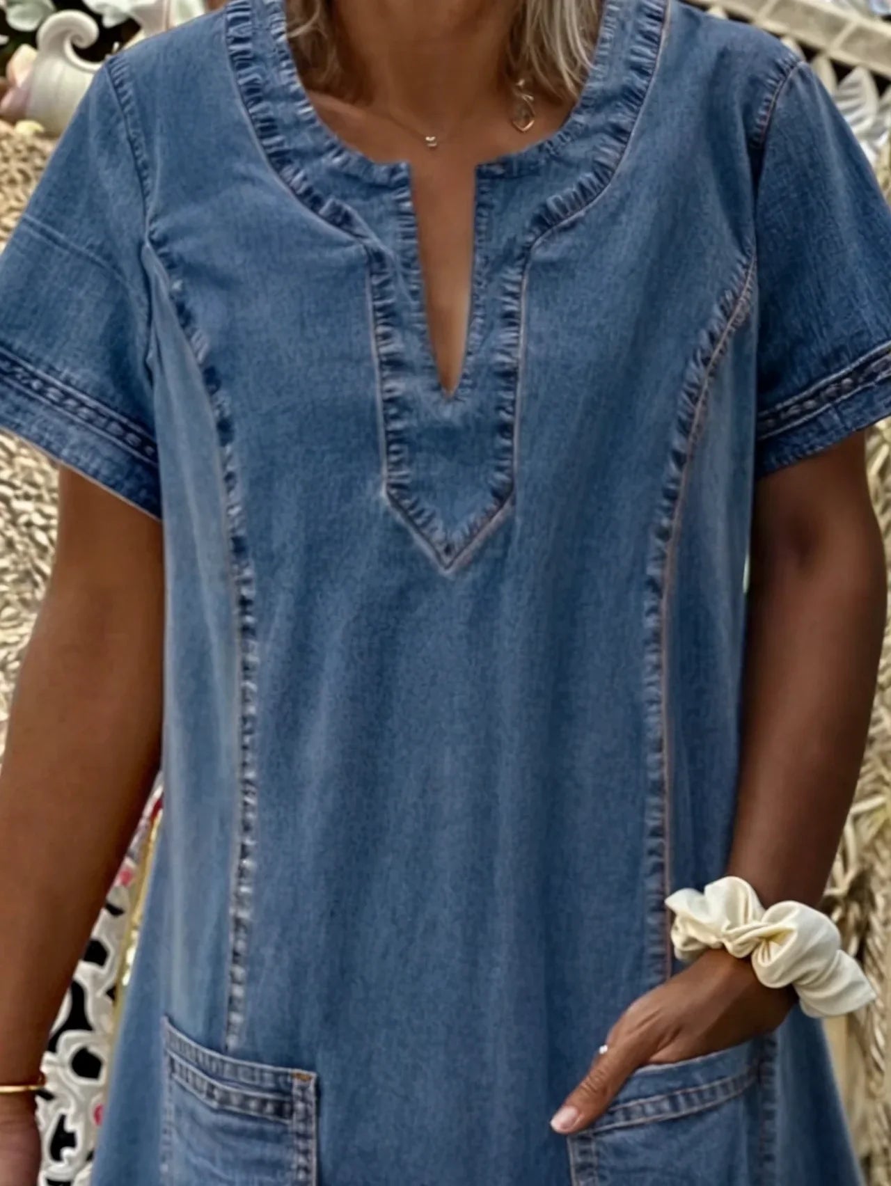 Sofia | Weiches Denim Kleid