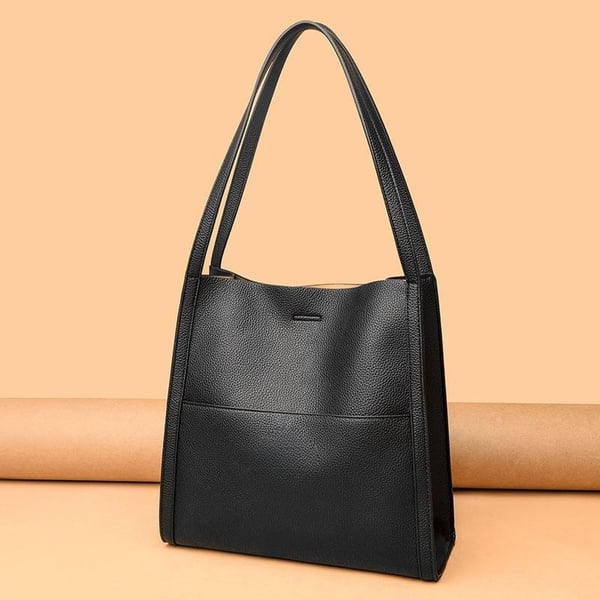 Einfache Schultertasche aus Kunstleder