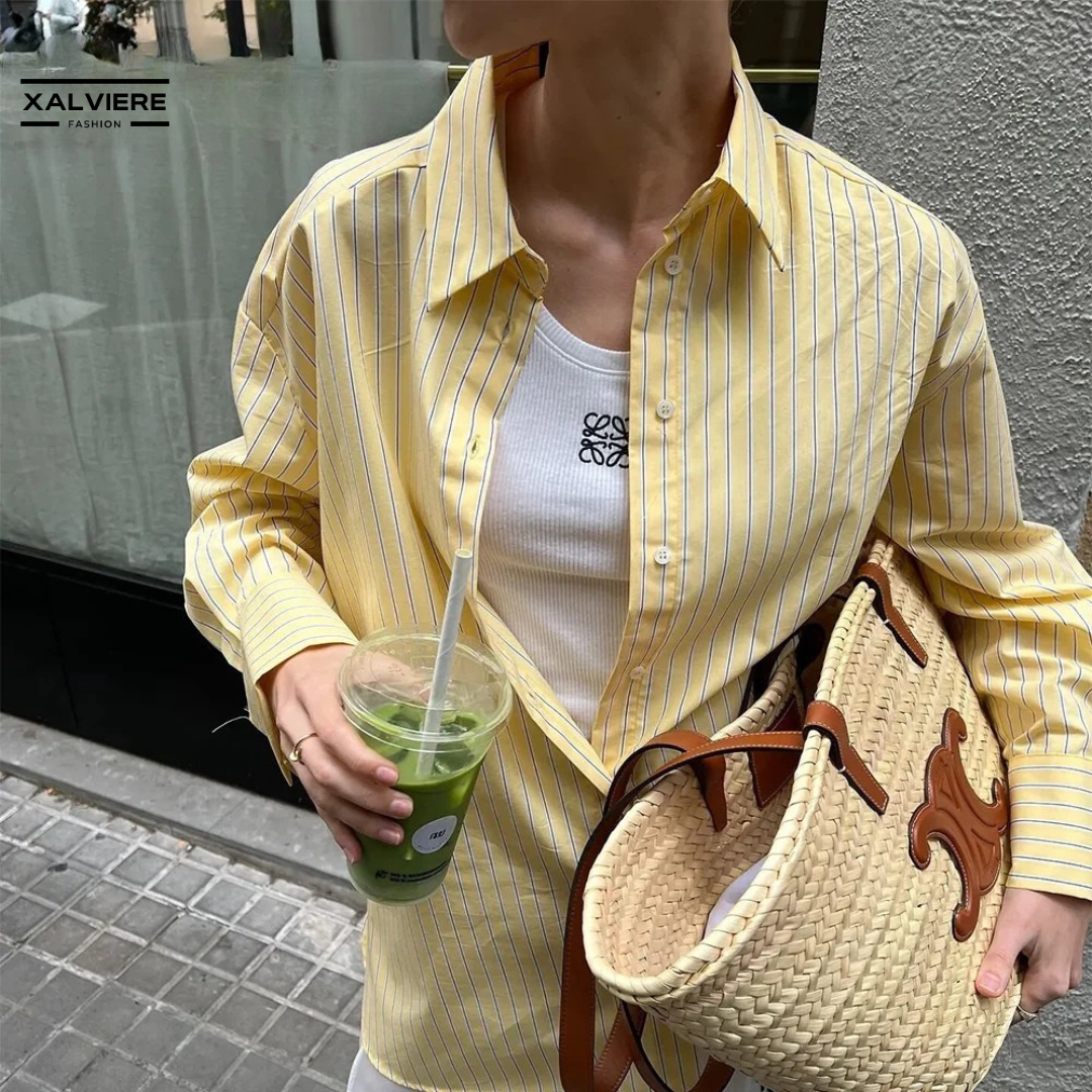 SAFRANA – Die Trendfarbe Sommerbluse von 2025