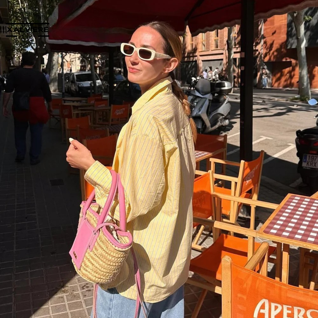 SAFRANA – Die Trendfarbe Sommerbluse von 2025