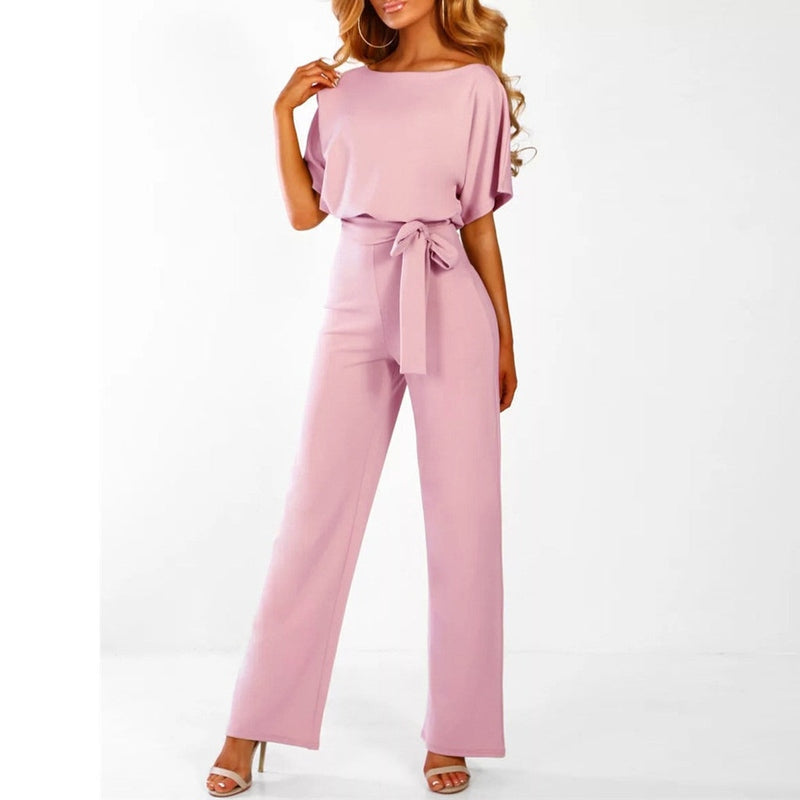 ELVYNNE – Eleganter Lace-Up Jumpsuit
