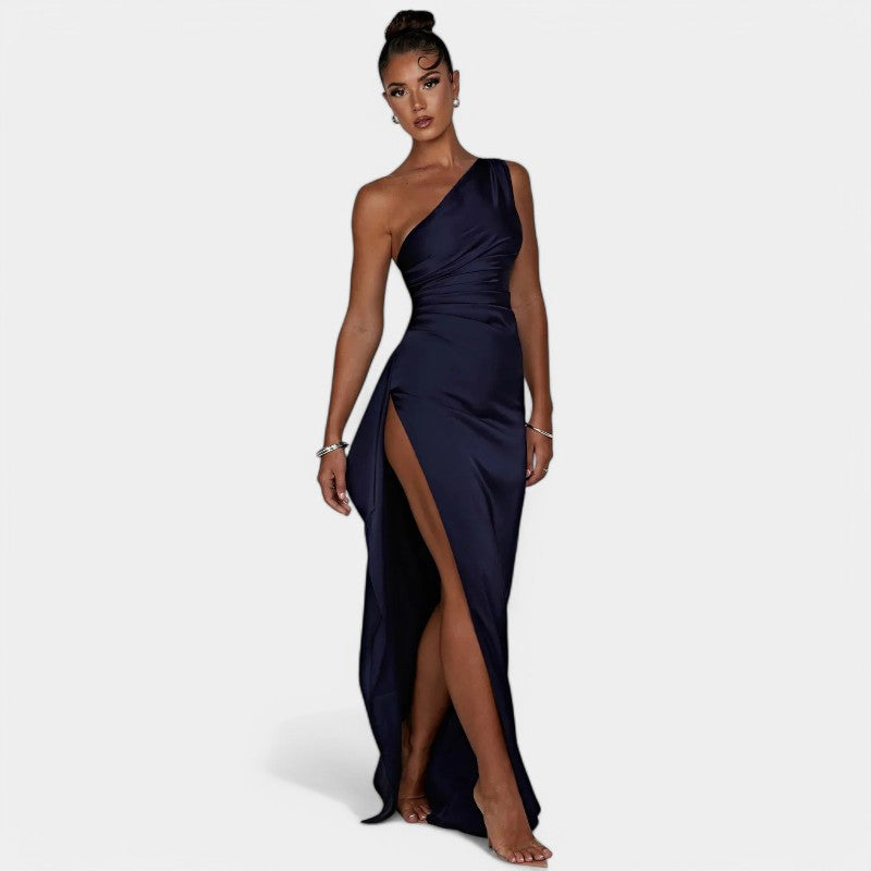 SERENYA – Luxuriöses Satin-Abendkleid