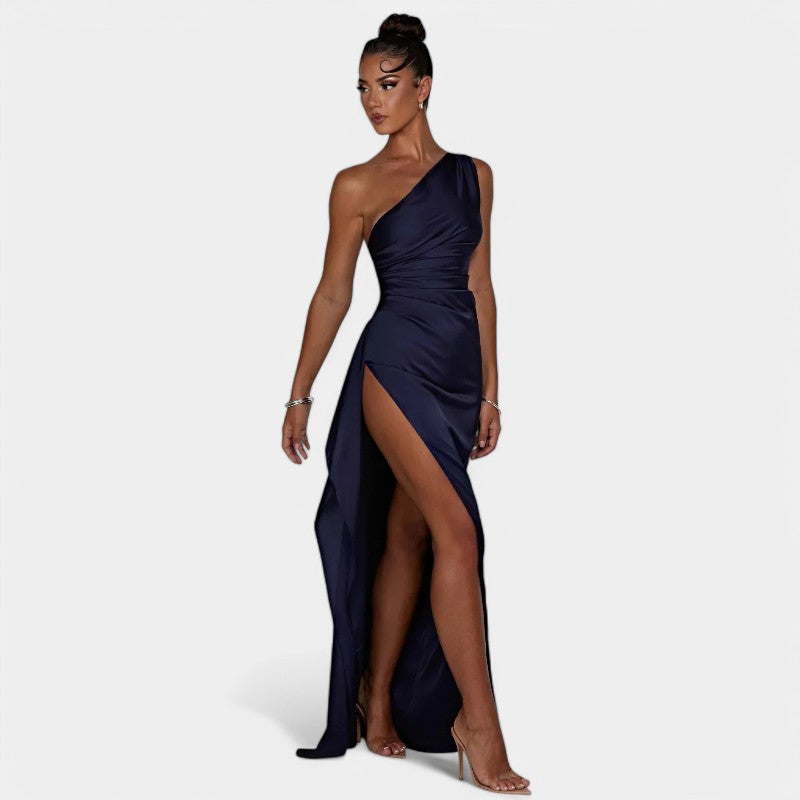 SERENYA – Luxuriöses Satin-Abendkleid