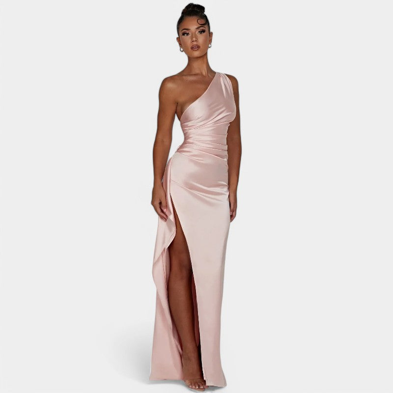 SERENYA – Luxuriöses Satin-Abendkleid