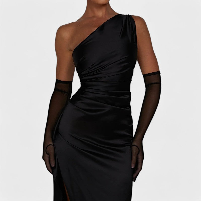 SERENYA – Luxuriöses Satin-Abendkleid