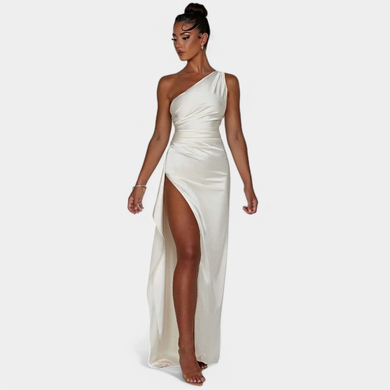 SERENYA – Luxuriöses Satin-Abendkleid