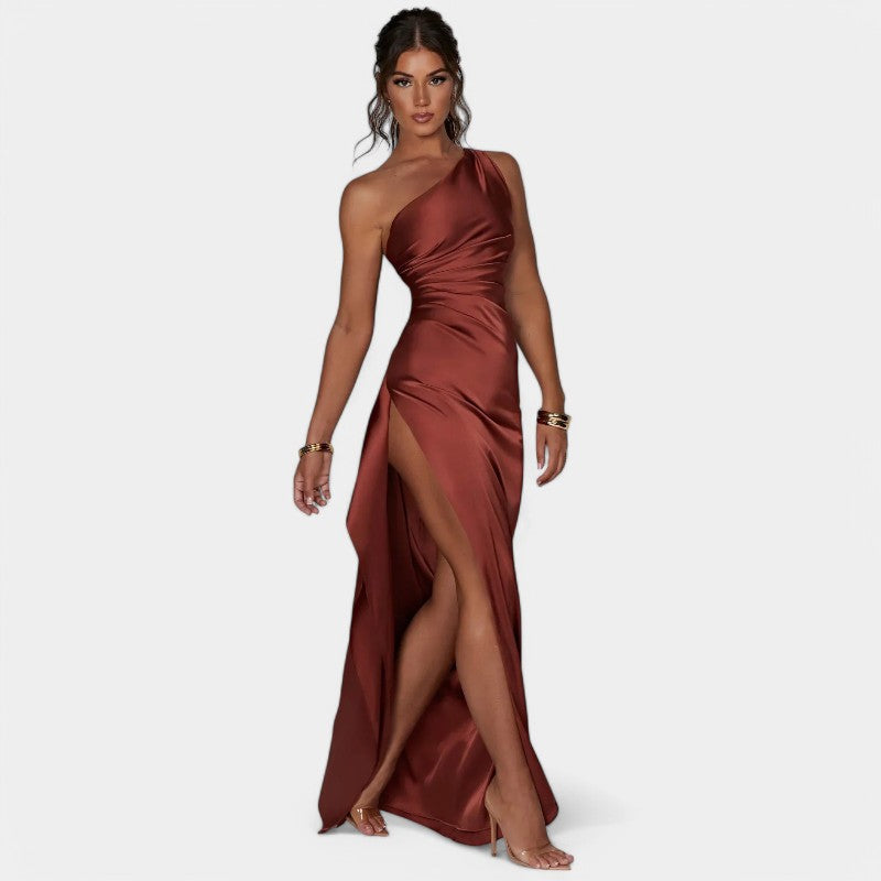 SERENYA – Luxuriöses Satin-Abendkleid