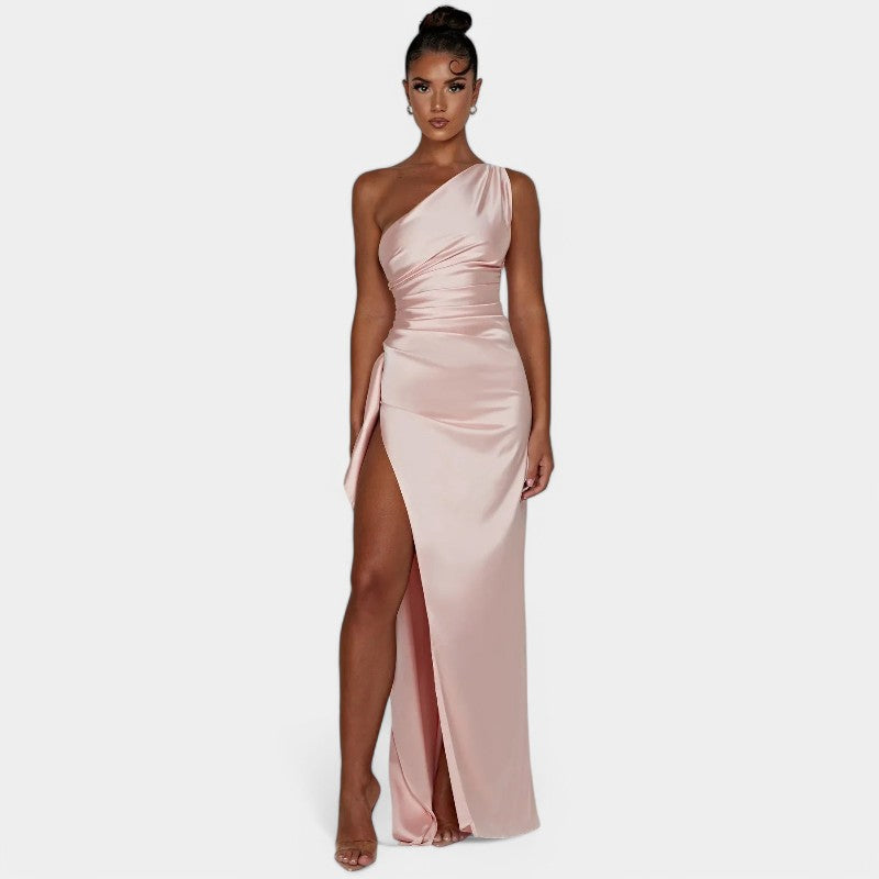 SERENYA – Luxuriöses Satin-Abendkleid