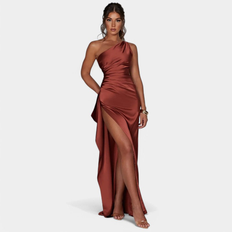 SERENYA – Luxuriöses Satin-Abendkleid