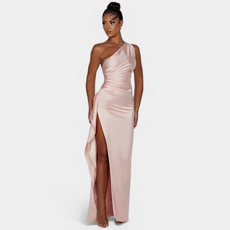 SERENYA – Luxuriöses Satin-Abendkleid