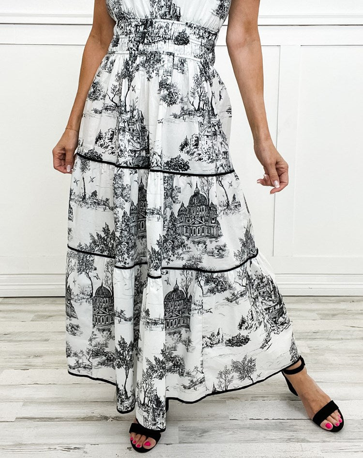 Mylène | Klassisches Maxi-Kleid