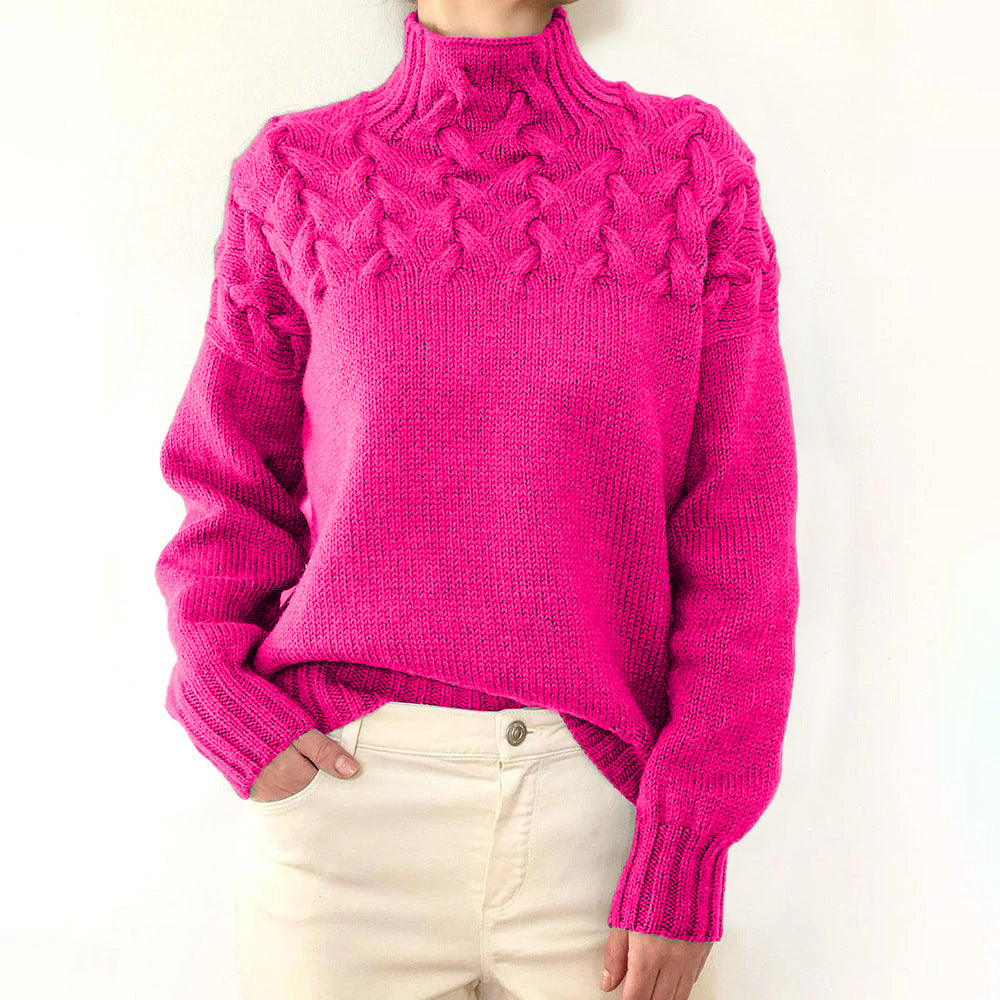 Elena – Warmer Strickrollkragen