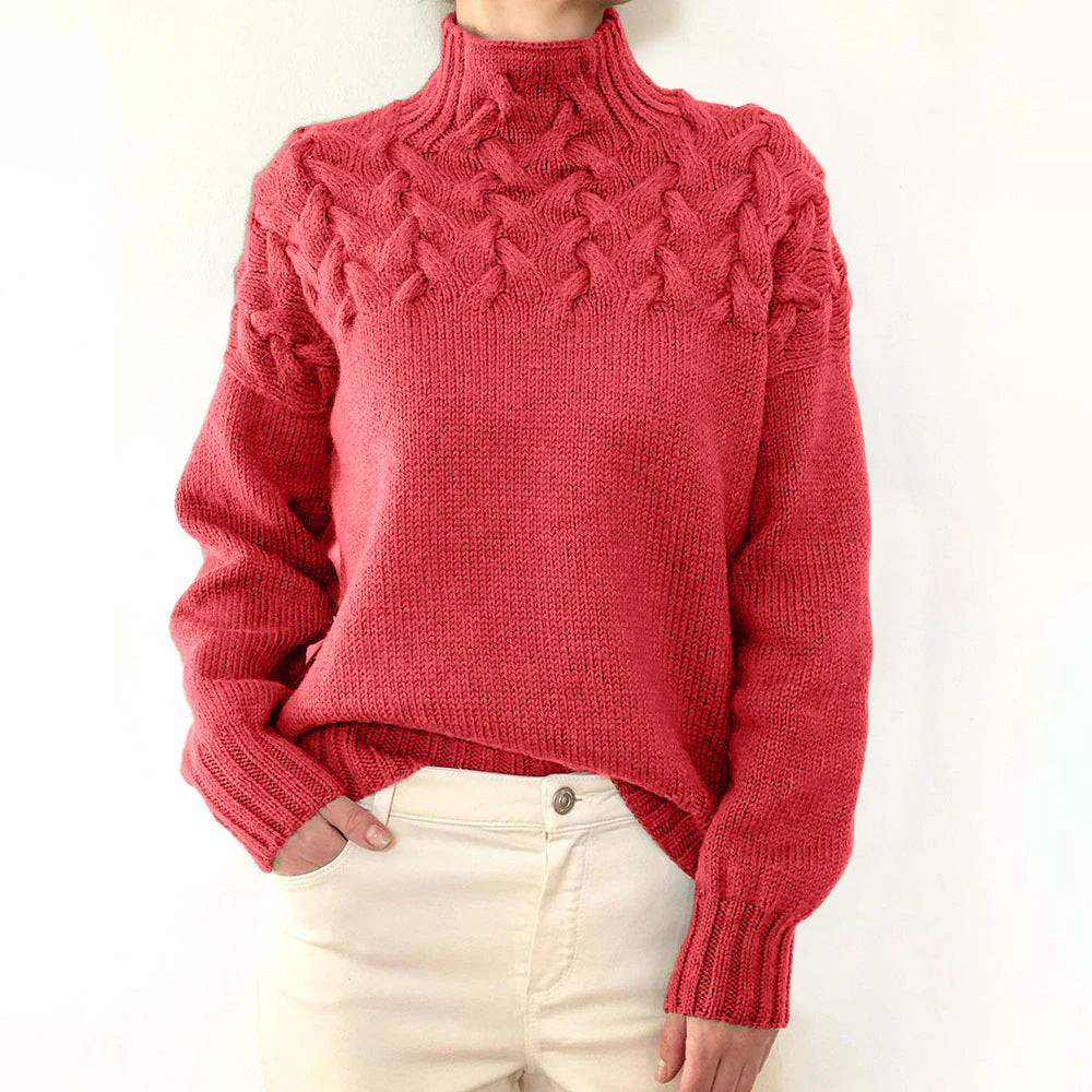 Elena – Warmer Strickrollkragen
