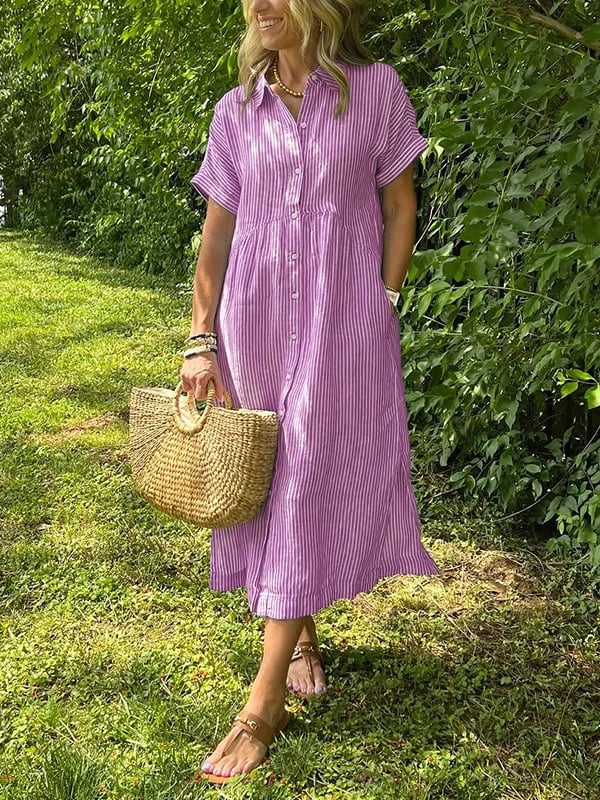 Malina | Maxikleid mit Streifen