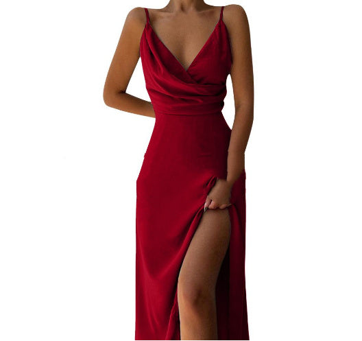 SIRENA – Luxuriöses Druck-Slip-Kleid