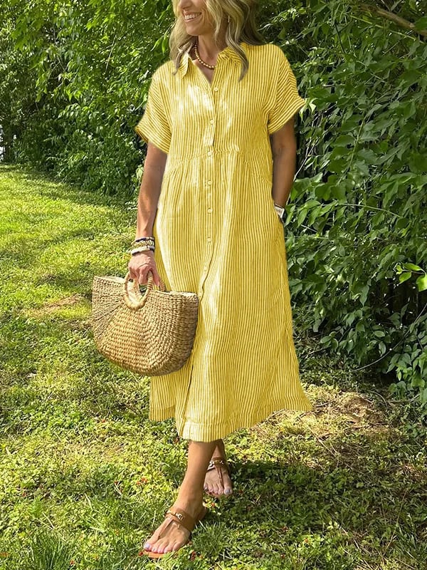 Malina | Maxikleid mit Streifen