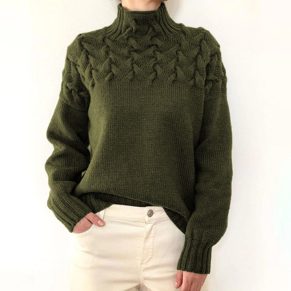 Elena – Warmer Strickrollkragen