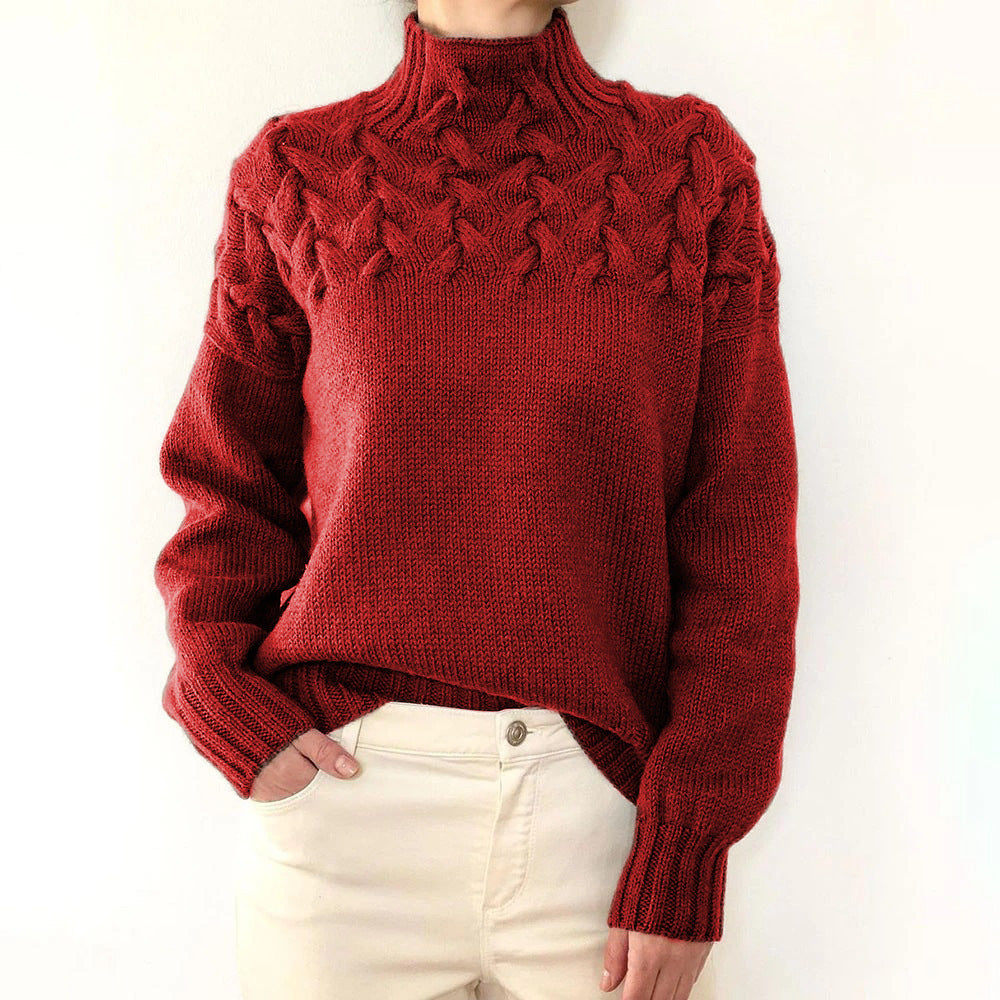 Elena – Warmer Strickrollkragen