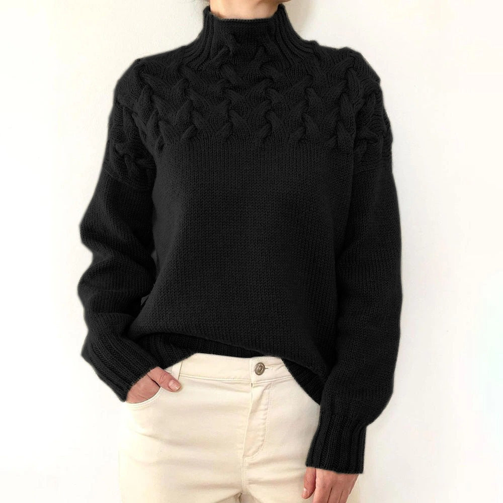Elena – Warmer Strickrollkragen