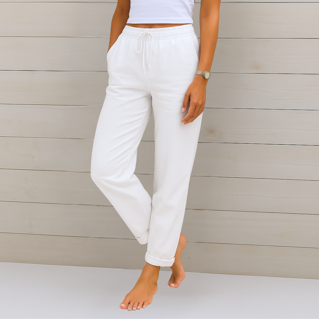 Susy - Premium Atmungsaktive Leinen Stretchhosen
