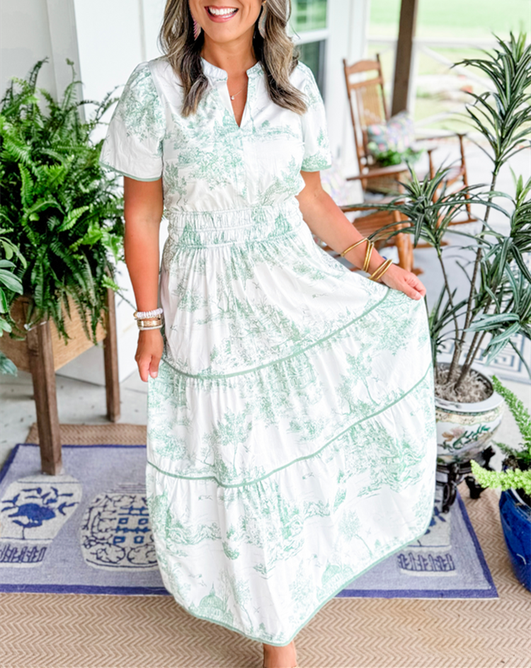 Mylène | Klassisches Maxi-Kleid