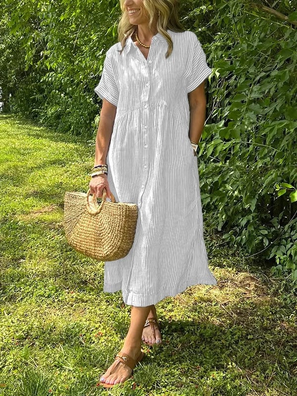 Malina | Maxikleid mit Streifen