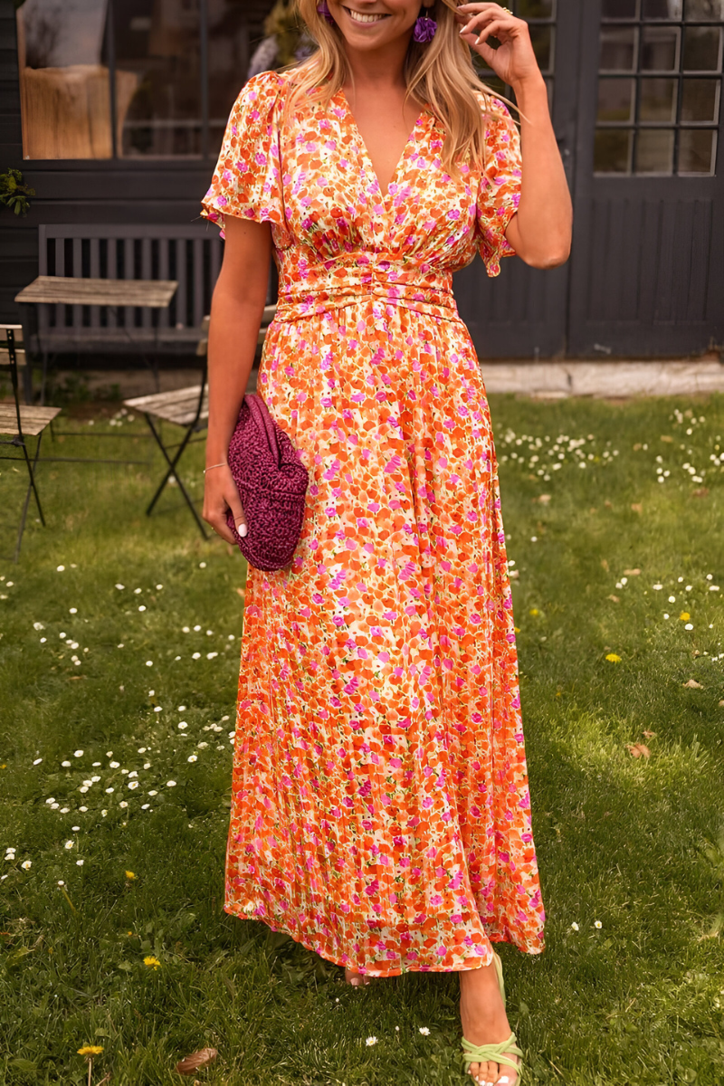 Anja | Maxikleid mit V-Ausschnitt