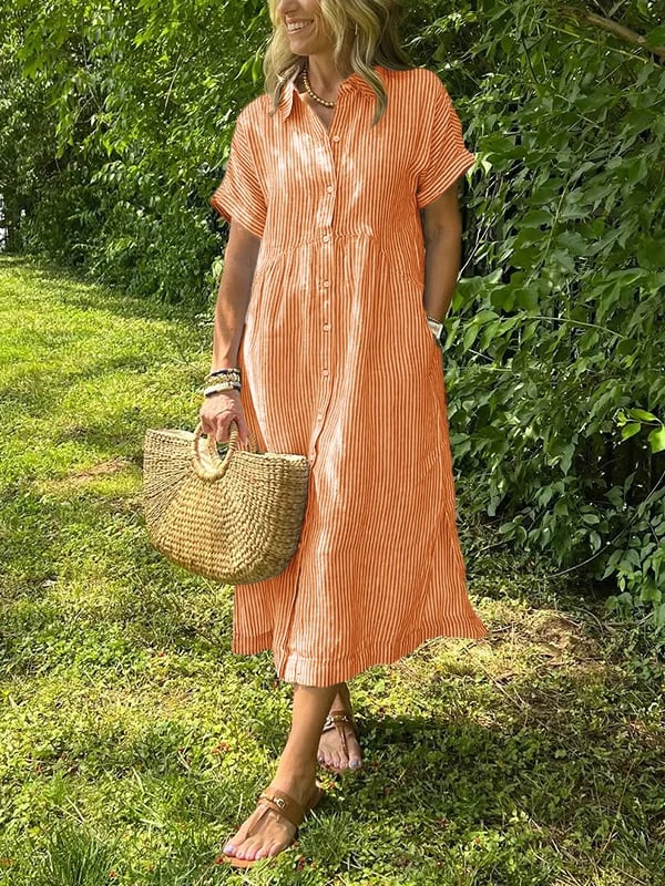 Malina | Maxikleid mit Streifen