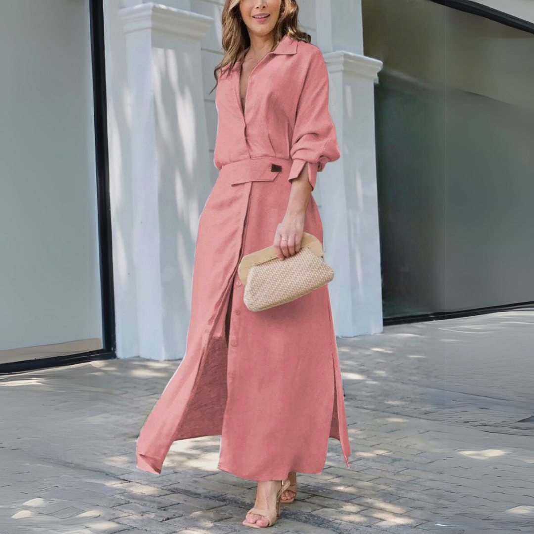 Maxi-Kleid Celestine – Pure Eleganz