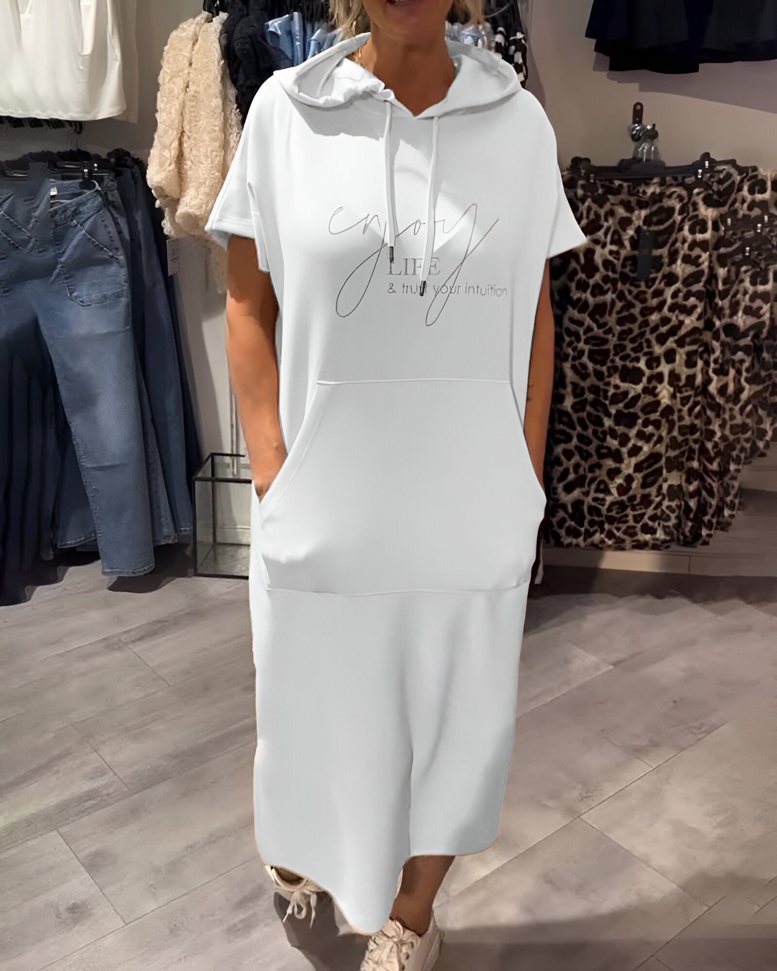 Sandra | Lässiges Hoodie-Kleid
