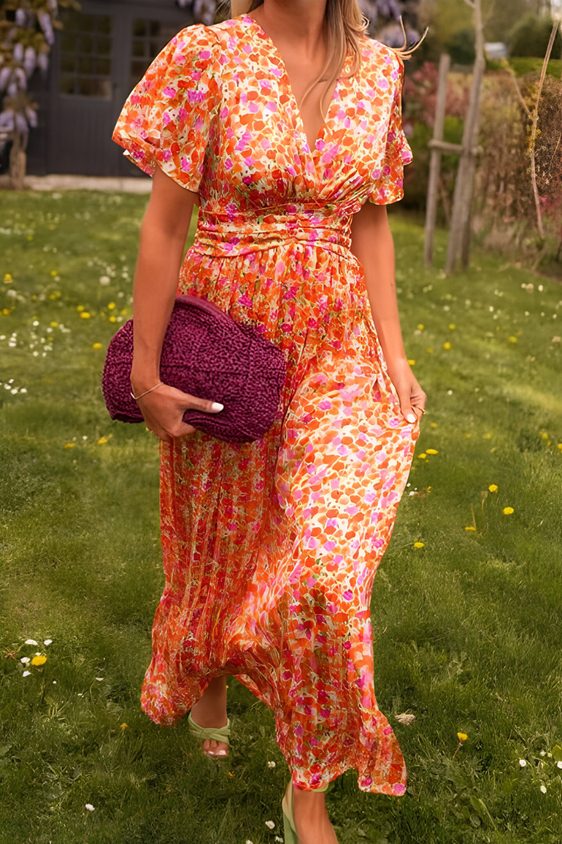 Anja | Maxikleid mit V-Ausschnitt