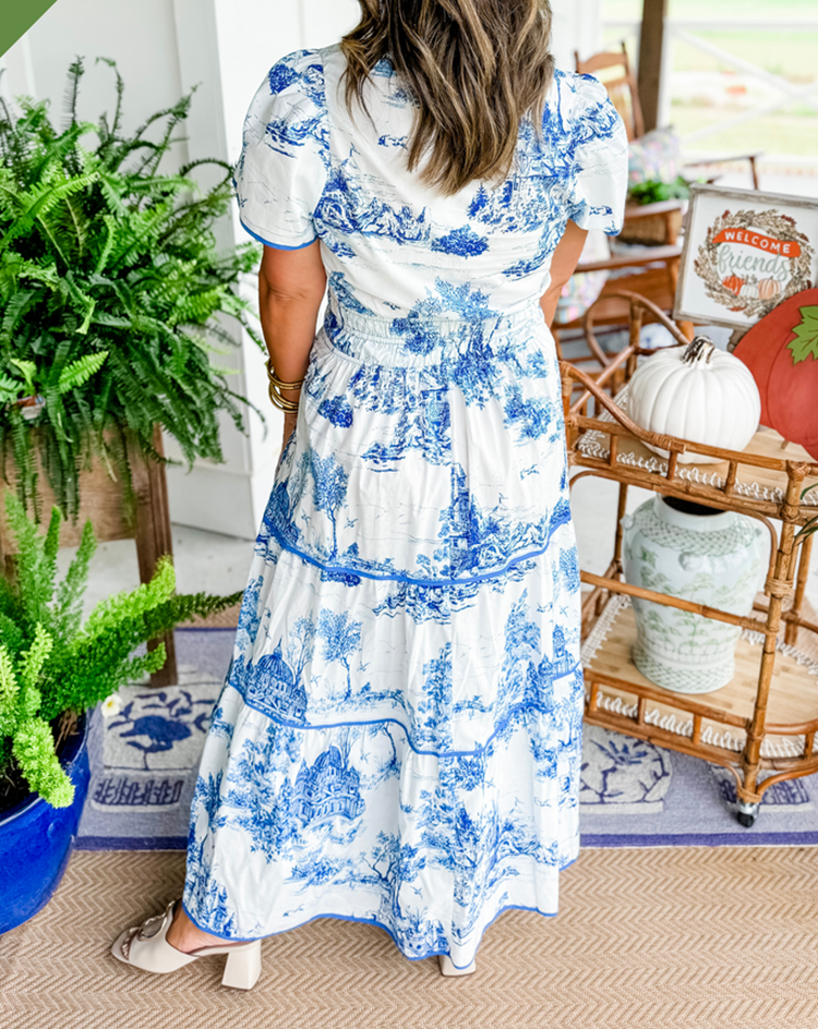 Mylène | Klassische Maxi Kleid