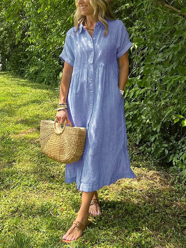 Malina | Maxikleid mit Streifen