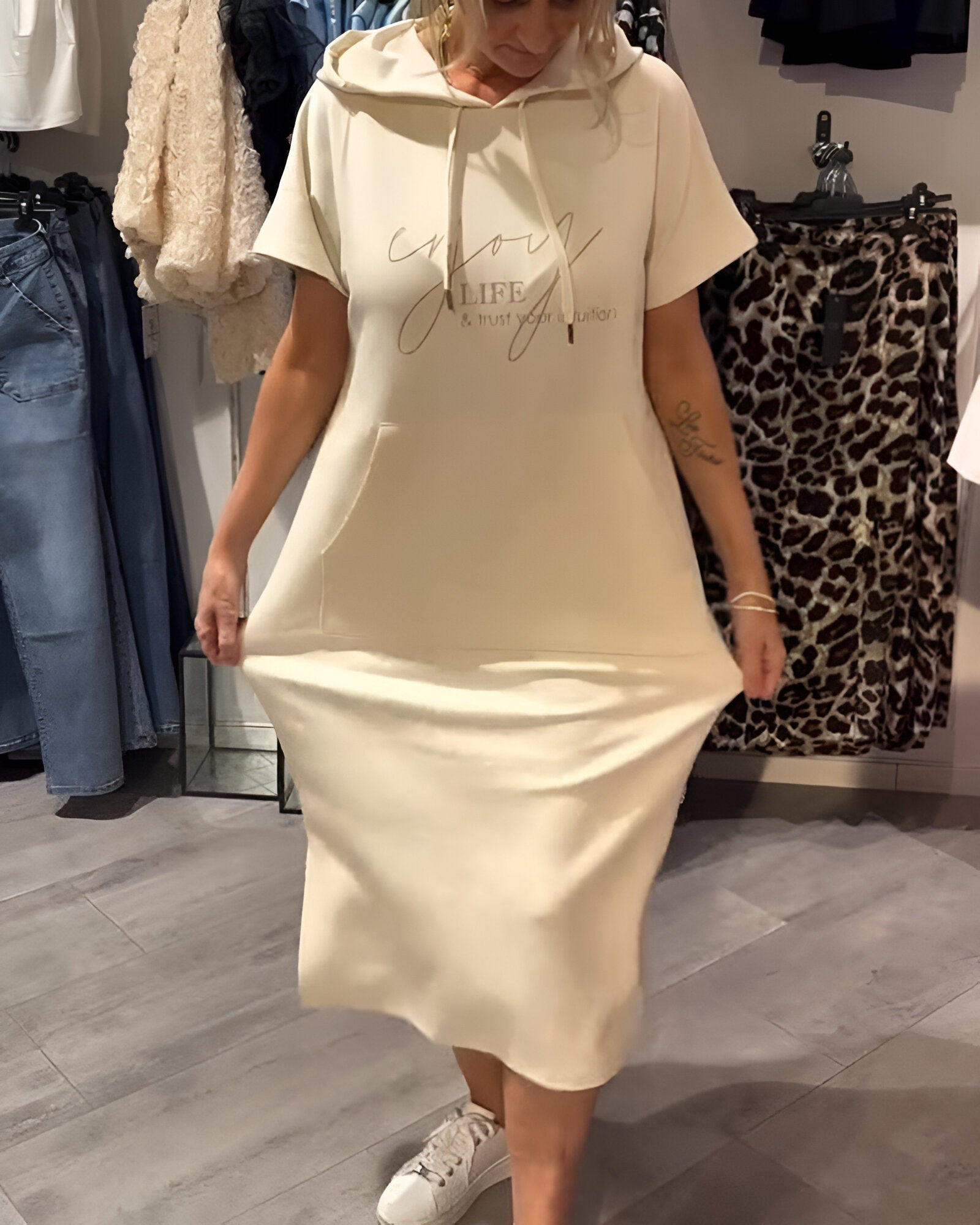 Sandra | Lässiges Hoodie-Kleid
