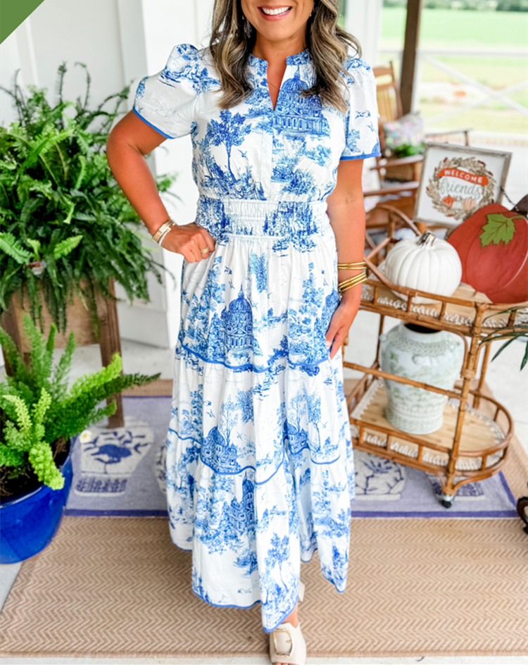 Mylène | Klassisches Maxi-Kleid