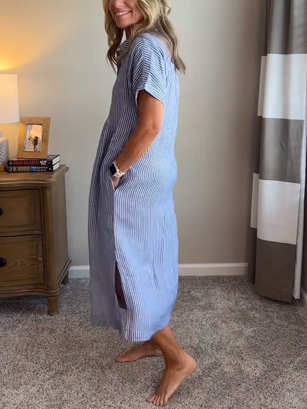 Malina | Maxikleid mit Streifen