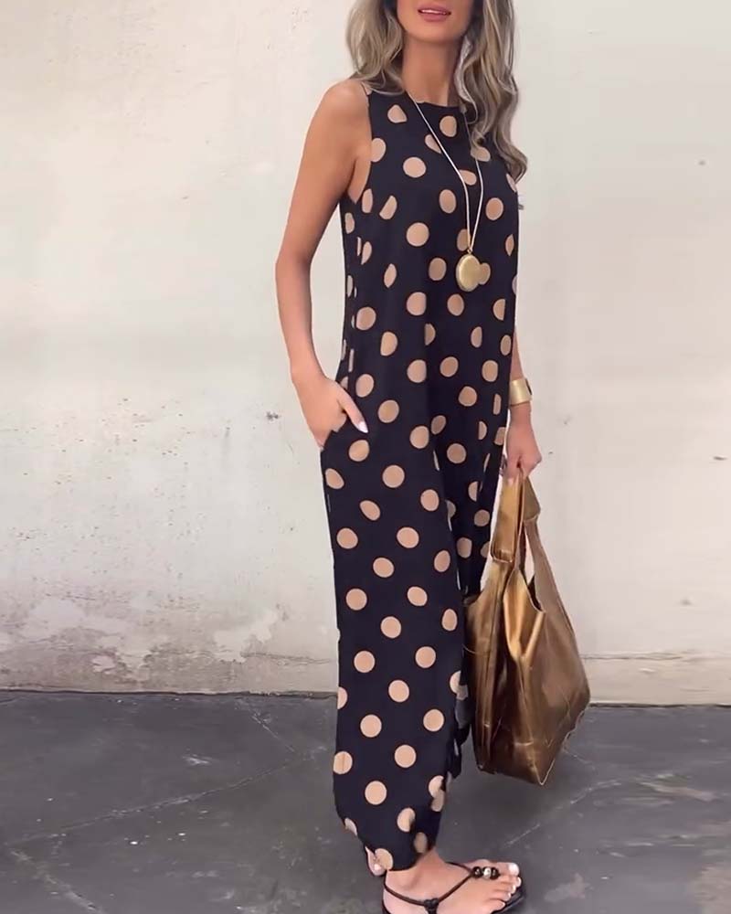 Ariana – Ärmelloses Maxi-Kleid mit Schlitz