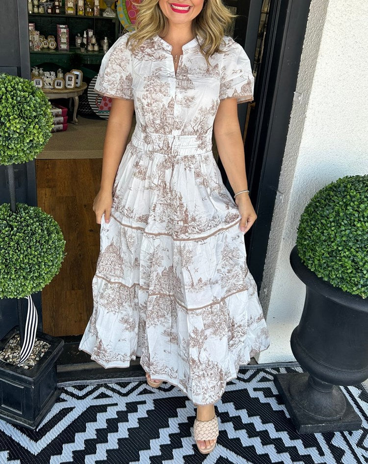 Mylène | Klassisches Maxi-Kleid