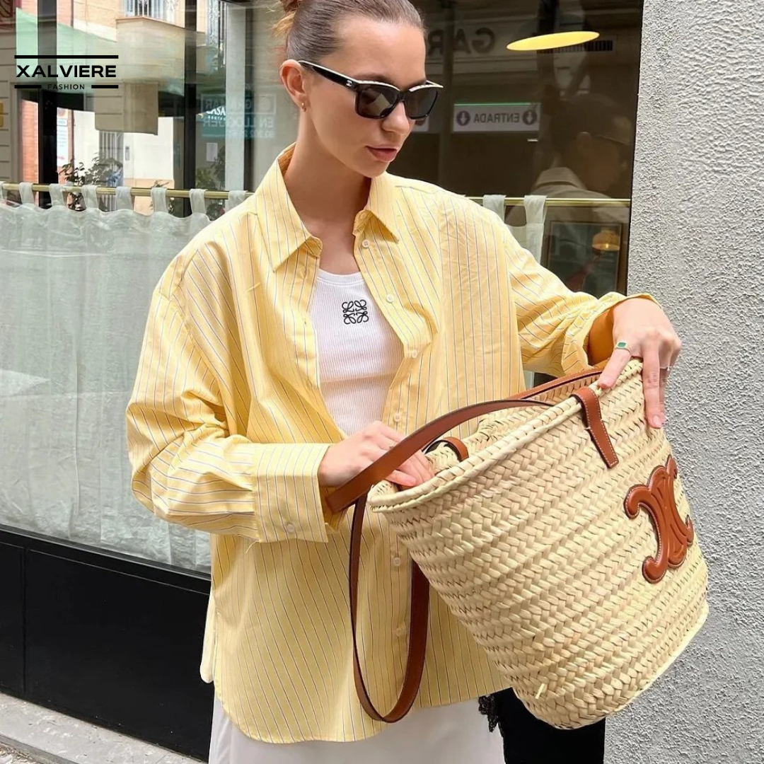 SAFRANA – Die Trendfarbe Sommerbluse von 2025
