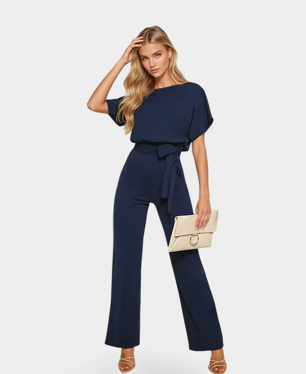 ELVYNNE – Eleganter Lace-Up Jumpsuit