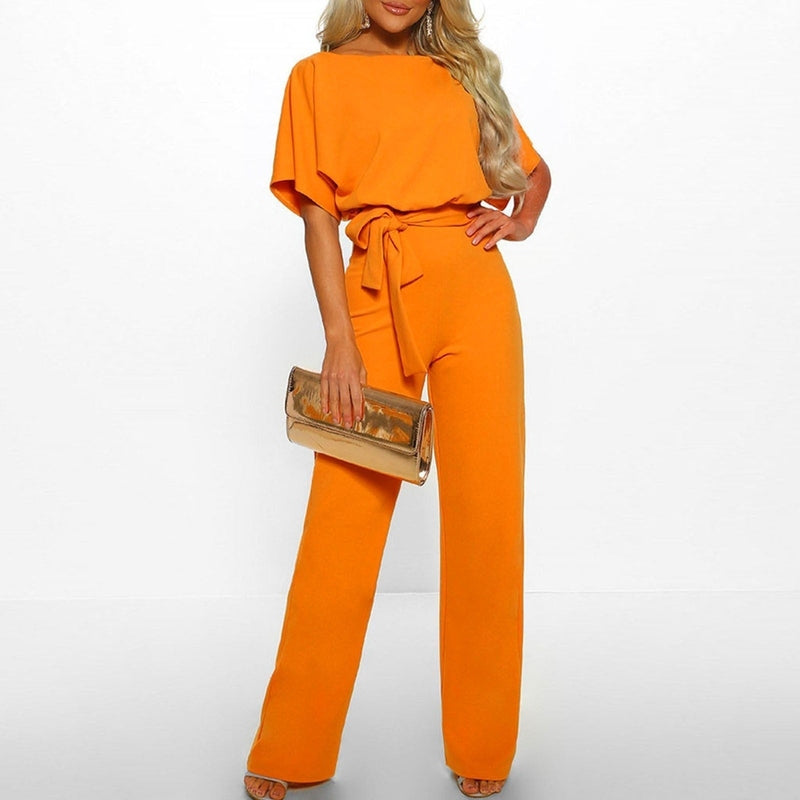 ELVYNNE – Eleganter Lace-Up Jumpsuit