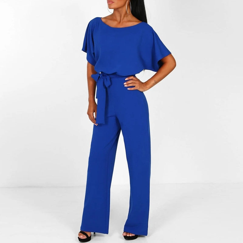 ELVYNNE – Eleganter Lace-Up Jumpsuit