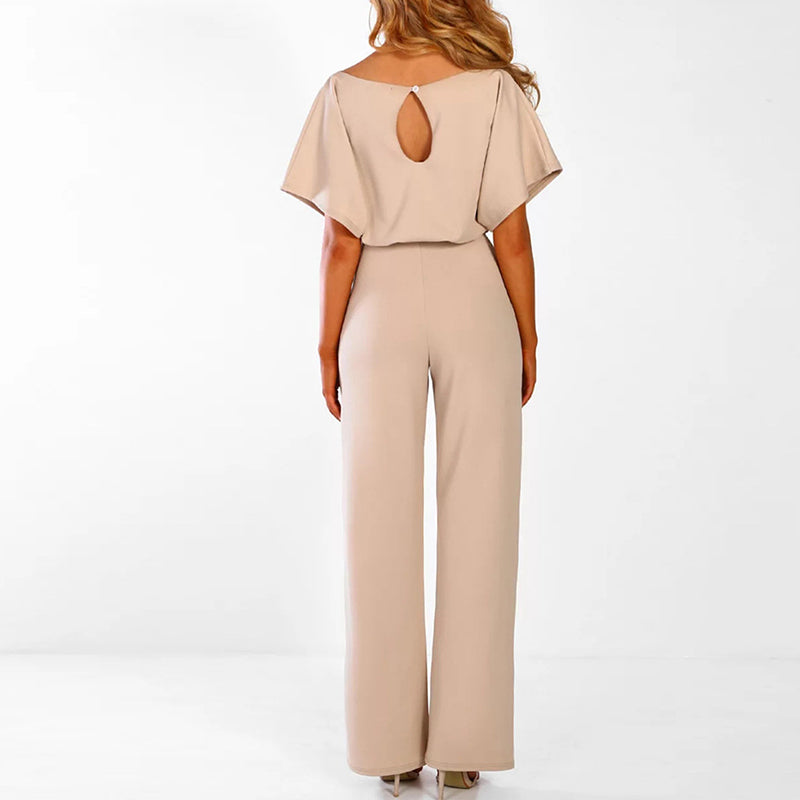 ELVYNNE – Eleganter Lace-Up Jumpsuit