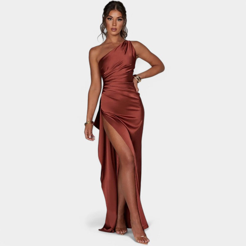 SERENYA – Luxuriöses Satin-Abendkleid